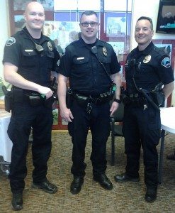 Officers Morrissey, Sgt. Brown and Officer Lewis
