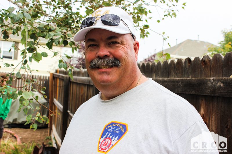 Castle Rock Fire Deparment's Chief of Training, Chris McCarthy was on this year's painting crew.