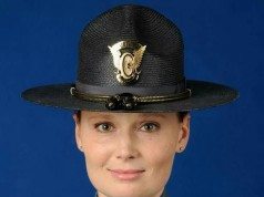 Memorial Set Up for Colorado State Patrol Trooper
