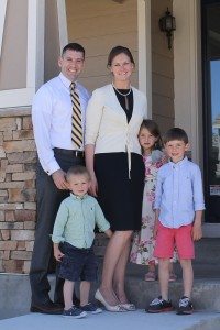 Captain Scott Rosa with his wife Alison and their three children.