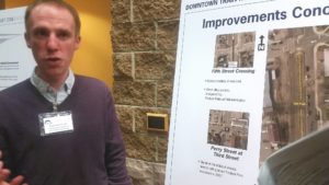 Ryan Germeroth, Transportation Planning & Traffic Engineer Manager for the Town fielded questions from residents concerned about the latest proposed plan.