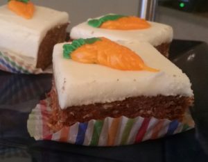 The made fresh daily carrot cake is a cafe specialty.