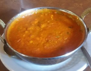 Mulligatawny Soup was as delicious as it was comforting. It is reminiscent of a creamy home style chicken soup with a curry twist.