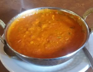 Mulligatawny Soup was as delicious as it was comforting. It is reminiscent of a creamy home style chicken soup with a curry twist. 