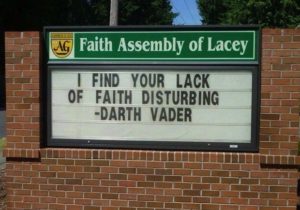 Lack of faith