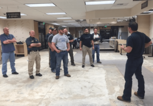 Graham instructing students during a Duty to Act class.
