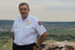 Castle Rock Fire Chief, Art Morales, has worked with the Town to secure the Sante Fe Quarry Butte for this year's spectacular.