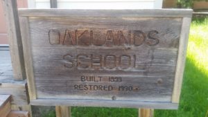Oaklands School was restored in 1990 by local students.