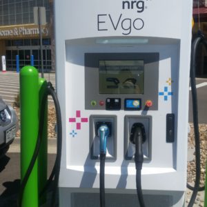 The charging stations have the look and feel of using a typical gas station pump.