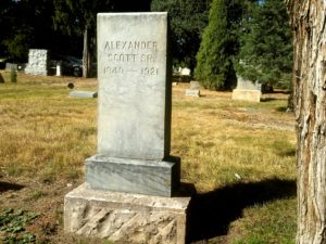 Pioneers of the Scott family are buried in Cedar Hill Cemetery in Castle Rock.