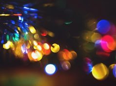 Blurred Christmas lights