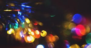 Blurred Christmas lights