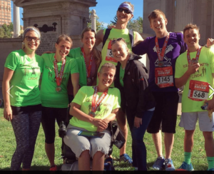 Hope, Linda and friends at this year's Rock & Roll Half Marathon, October 2016. 