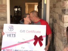 Castle Rock company gives 23-year Army vet an unexpected gift James Vine, Jim Vine Winner of 2017 Landscaping for Vets Landscape Makeover