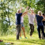 Team building outdoors